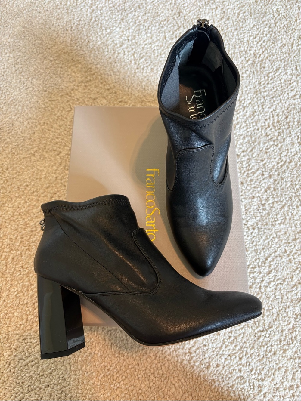 Franco Sarto black Kortney ankle boots